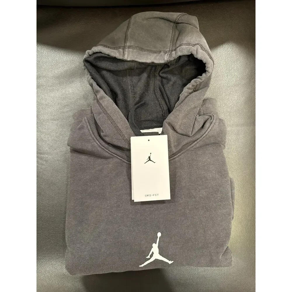 NEW Jordan Dri-FIT Air Fleece Pullover Hoodie Black DA9860-010 Mens Large